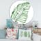 Designart - Tropical Leaf Of Monstera II - Farmhouse Metal Circle Wall Art